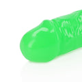 RealRock Glow in the Dark Double Dong 15 in. Dual-Ended Dildo Neon Green - Fantasies Boutique
