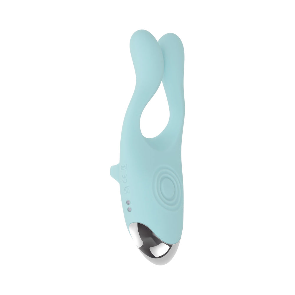 Evolved Couples Therapy Rechargeable Silicone Flexible Arm Tapping Finger Vibrator Mint