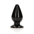 RealRock Crystal Clear 3.5 in. Anal Plug Black - Fantasies Boutique