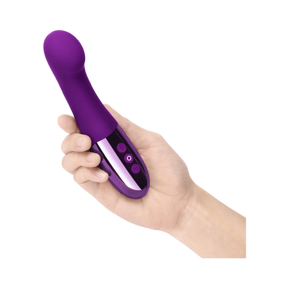 Le Wand Gee Rechargeable Silicone G-Spot Targeting Vibrator Dark Cherry - Fantasies Boutique