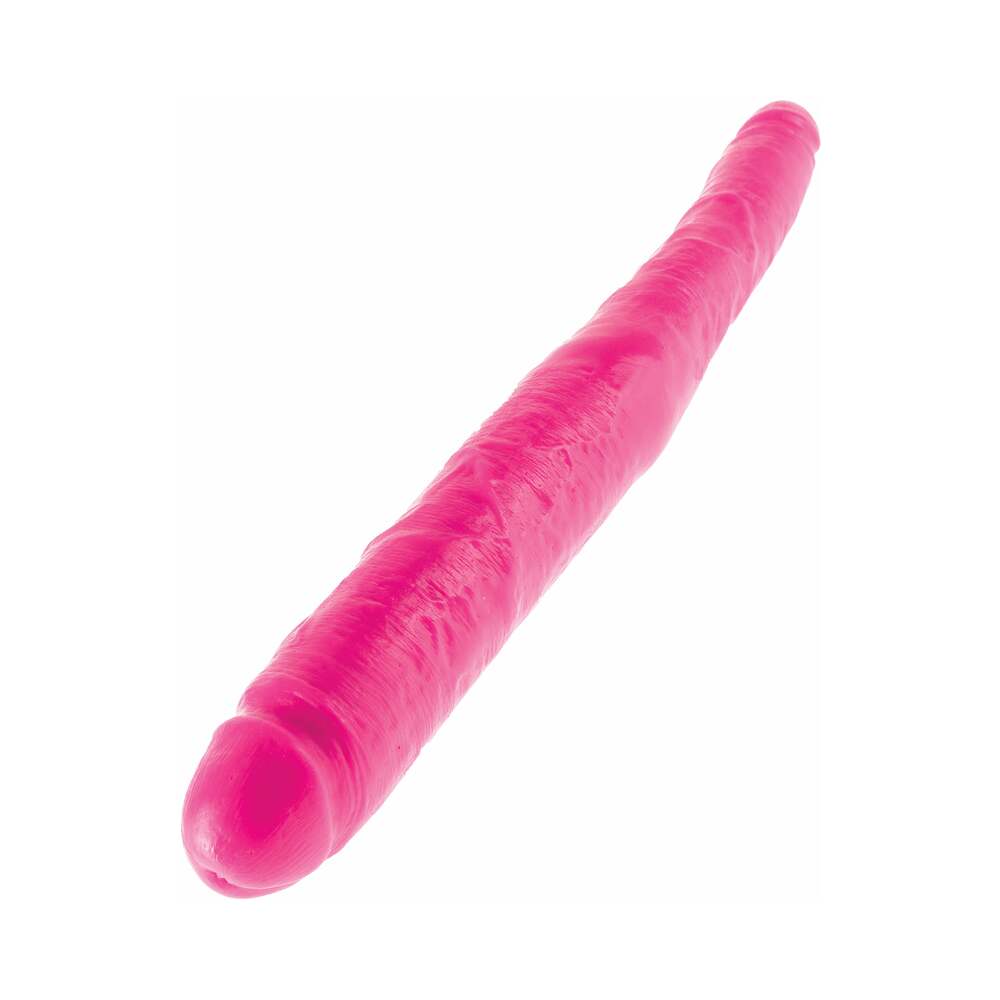 Pipedream Dillio 16 in. Double Dong Realistic Dual-Ended Dildo Pink - Fantasies Boutique