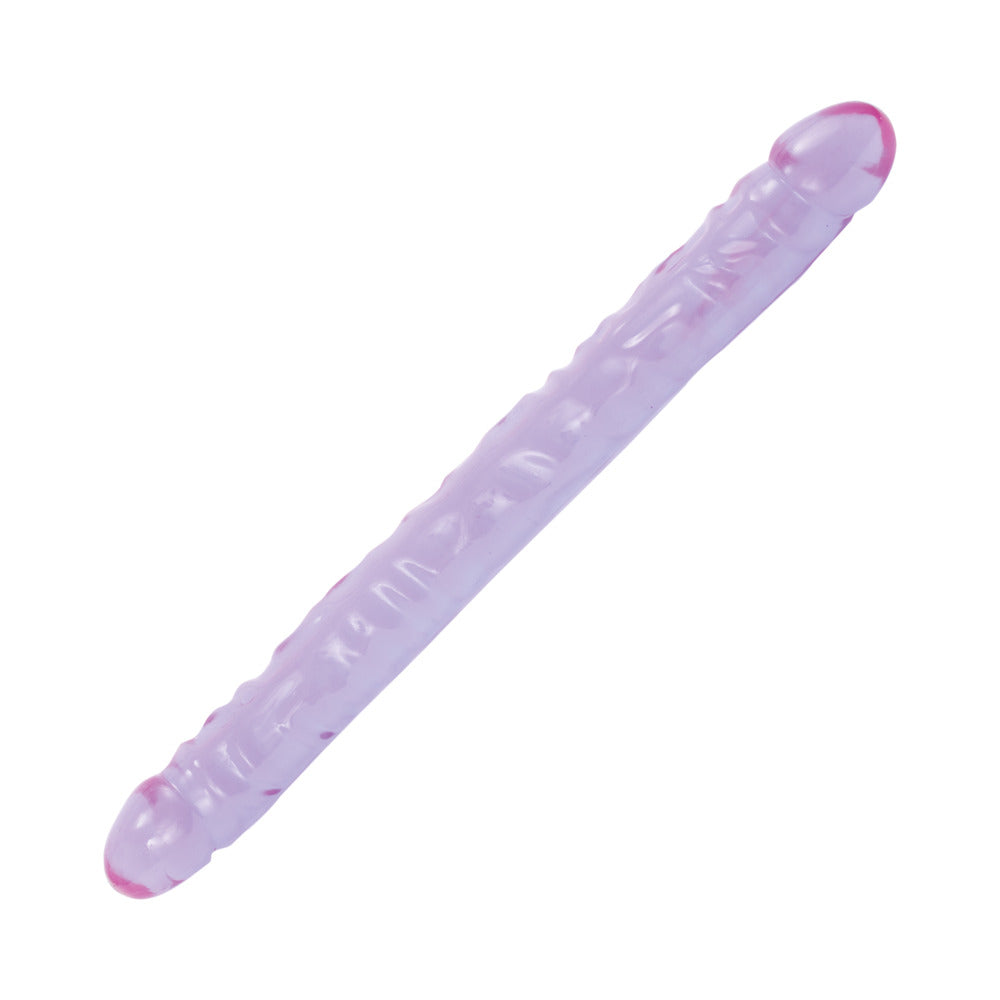 Crystal Jellies - Double Dong Purple 18in - Fantasies Boutique