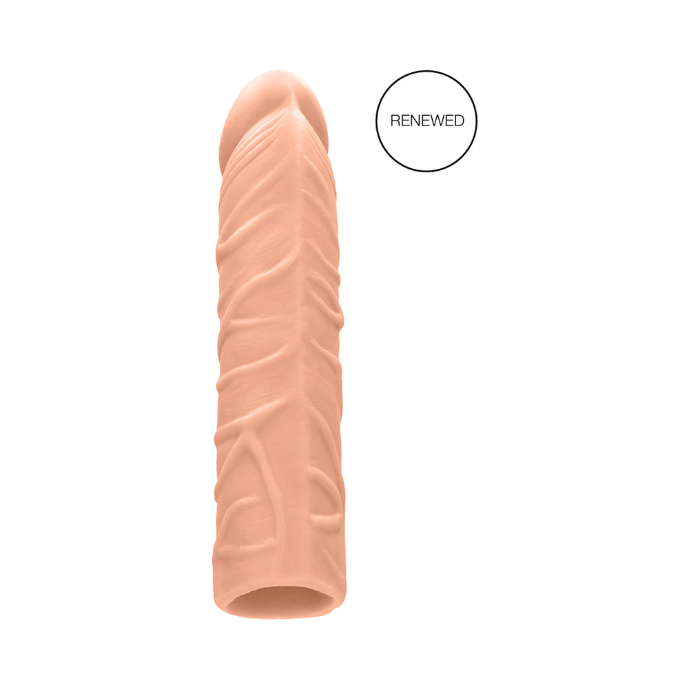 RealRock Realistic Veiny 7 in. Penis Sleeve Extender Beige - Fantasies Boutique