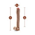 Hung Rider Lil John Realistic 13 in. Dildo with Balls Beige - Fantasies Boutique