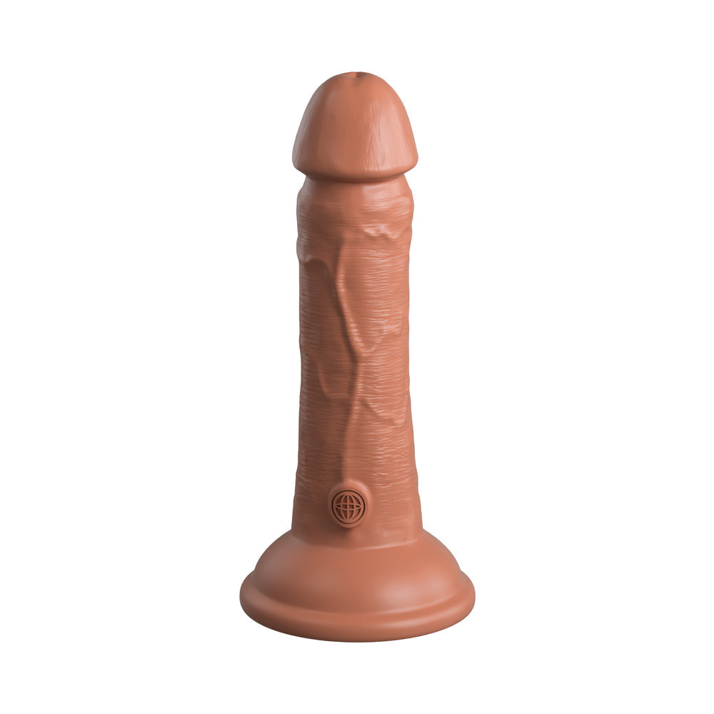 King Cock Elite 7 in. Dual Density Silicone Cock Realistic Dildo With Suction Cup Tan - Fantasies Boutique