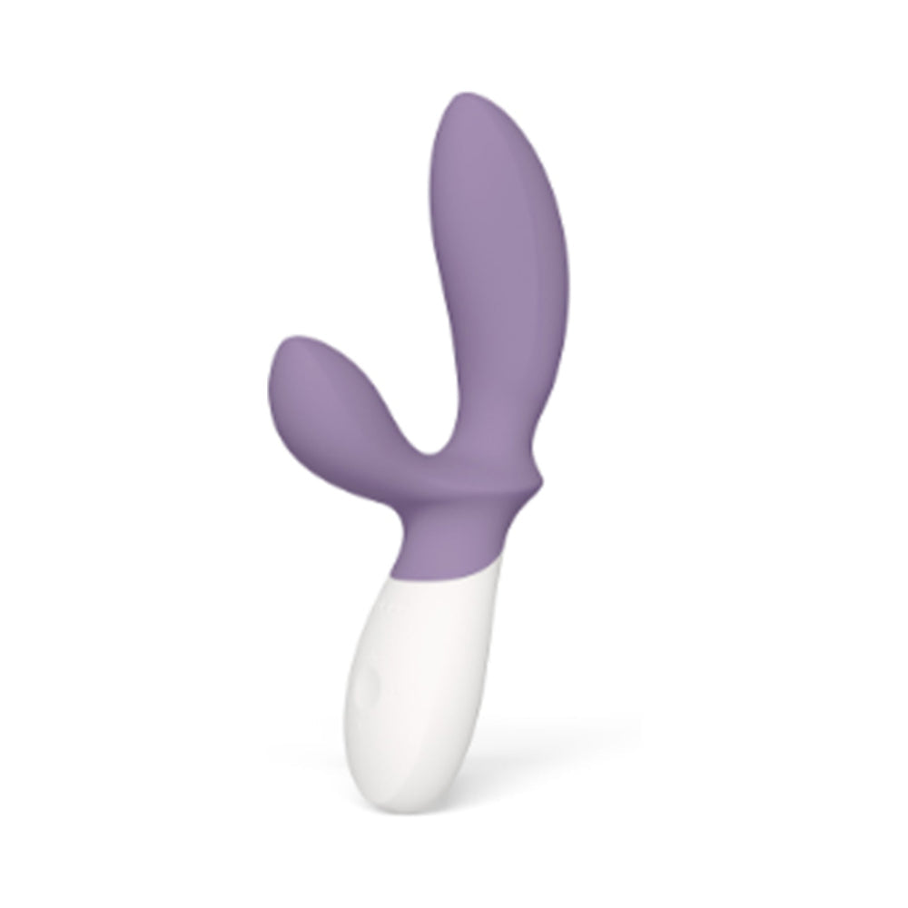 LELO Loki Wave 2 Rechargeable Silicone Dual Stimulation Prostate Vibrator Violet Dust - Fantasies Boutique