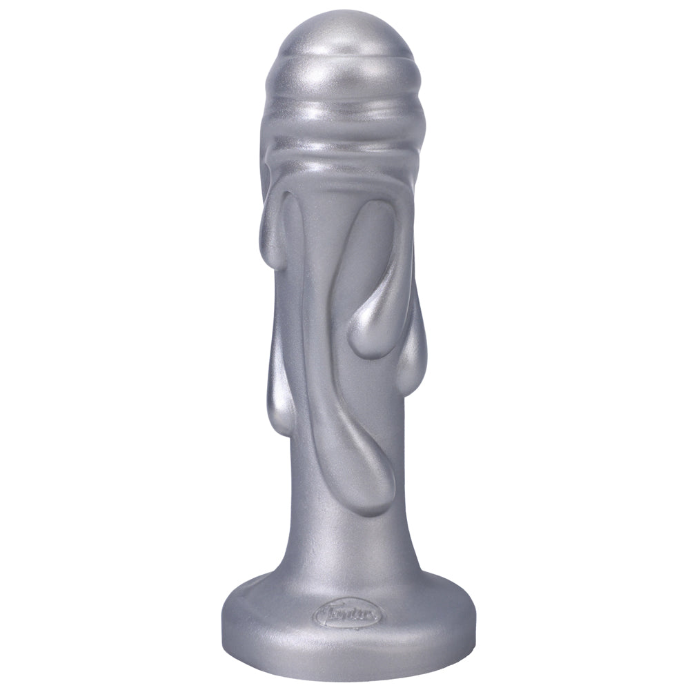 Tantus Magma 7 in. Fantasy Dildo Medium-Firm Silver - Fantasies Boutique