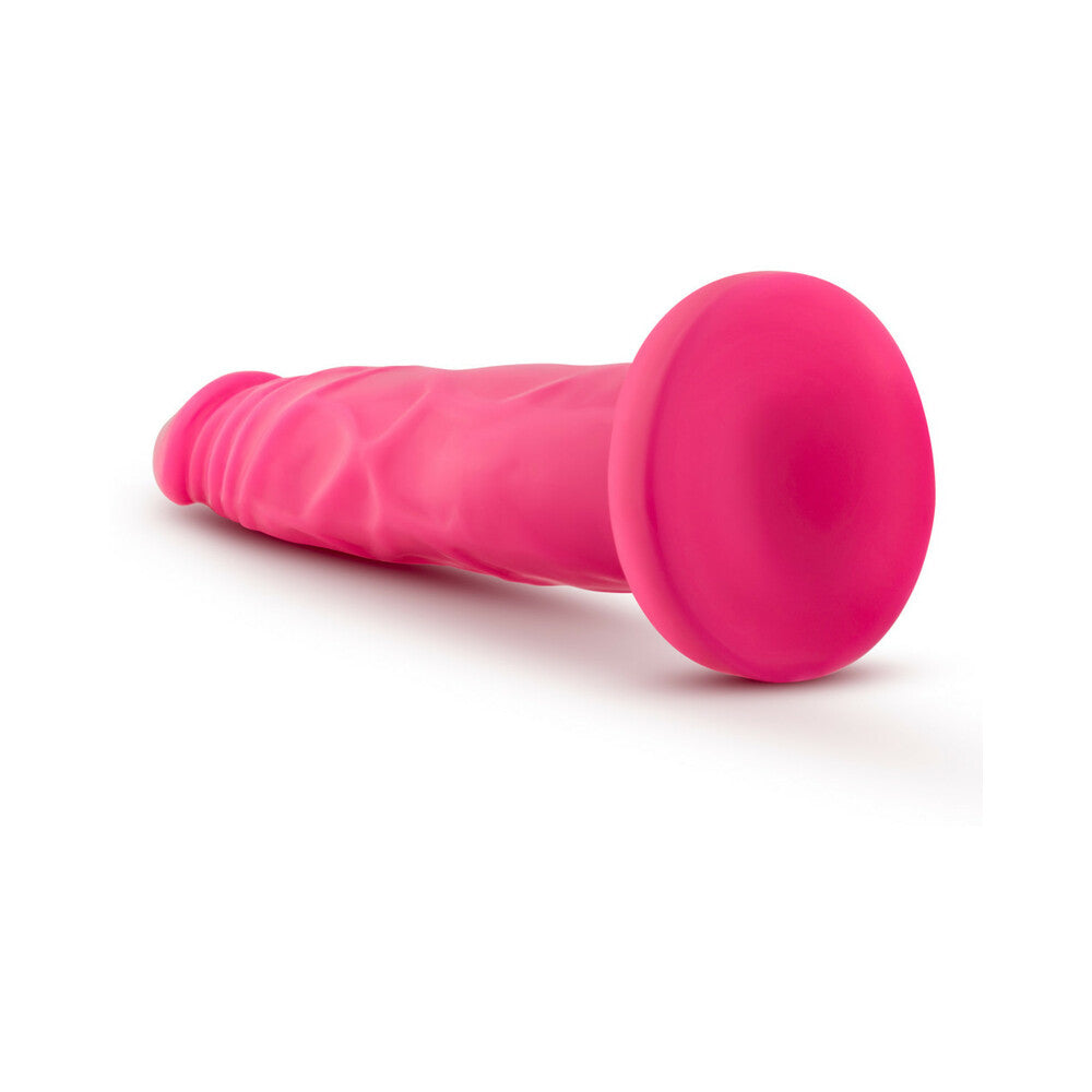Neo 7.5 in. Dual Density Dildo Neon Pink - Fantasies Boutique