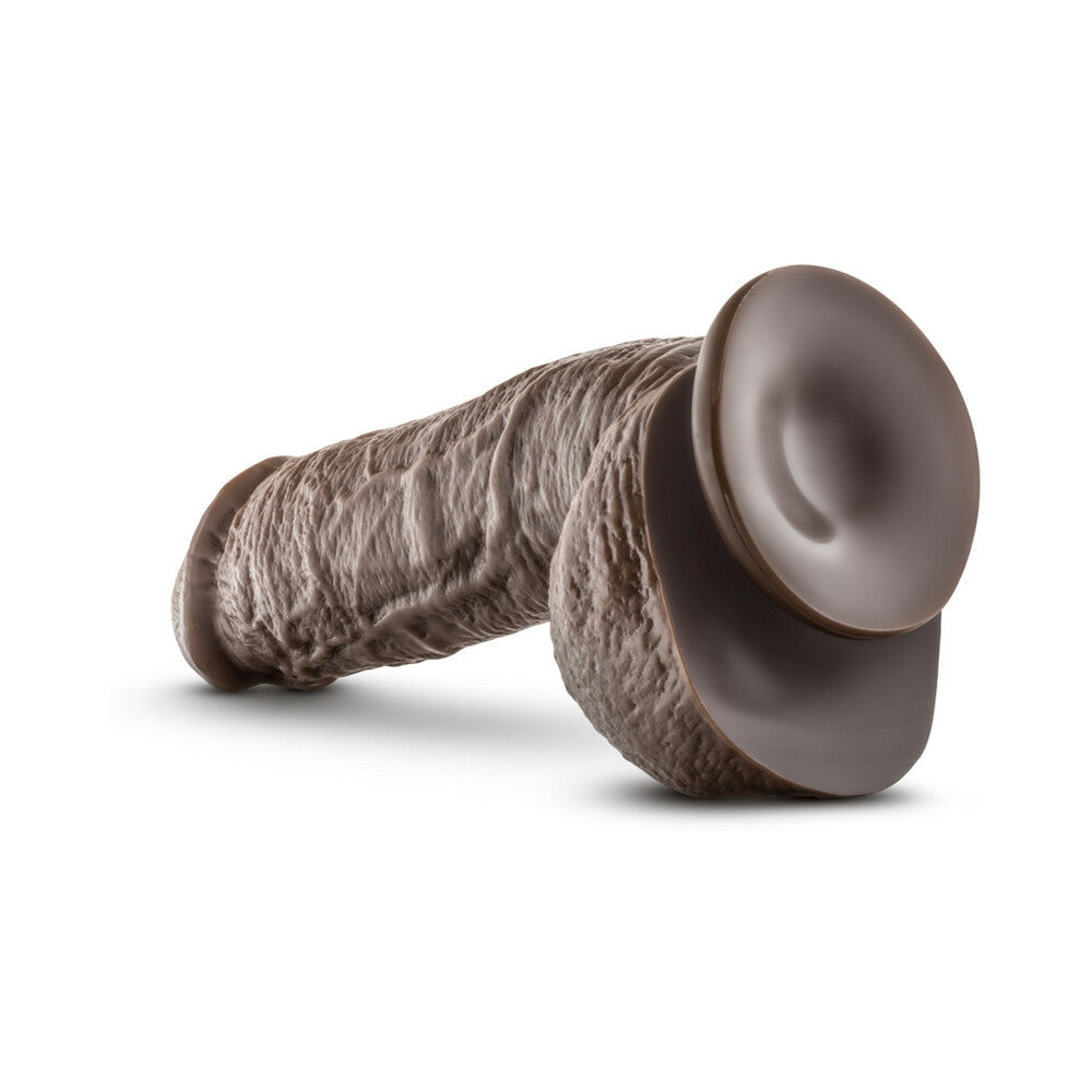 Dr. Skin Mr. D Realistic 8.5 in. Dildo with Balls Brown - Fantasies Boutique