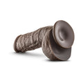 Dr. Skin Mr. D Realistic 8.5 in. Dildo with Balls Brown - Fantasies Boutique