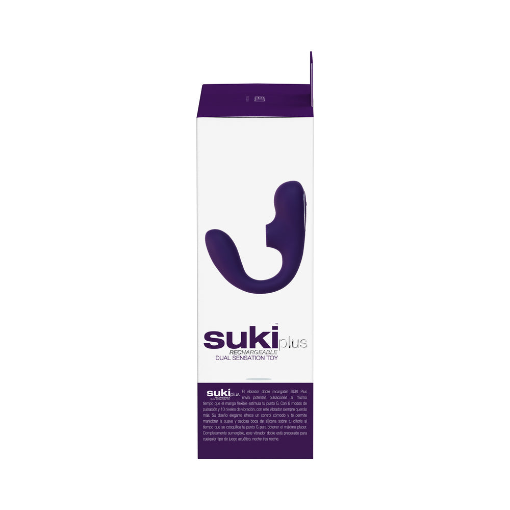 VeDO Suki Plus Rechargeable Dual Sonic Vibe Deep Purple - Fantasies Boutique