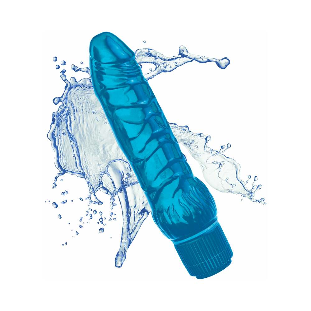Juicy Jewels Cobalt Breeze Flexible Realistic Vibrator Blue - Fantasies Boutique