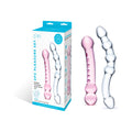 Glas 2-Piece Double Pleasure Glass Dildo Set - Fantasies Boutique