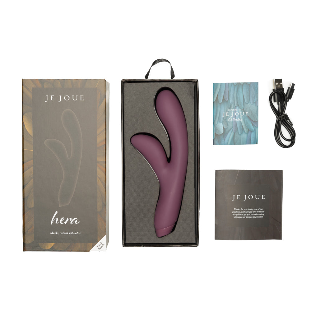 Je Joue Hera Rechargeable Silicone Rabbit Vibrator Purple - Fantasies Boutique
