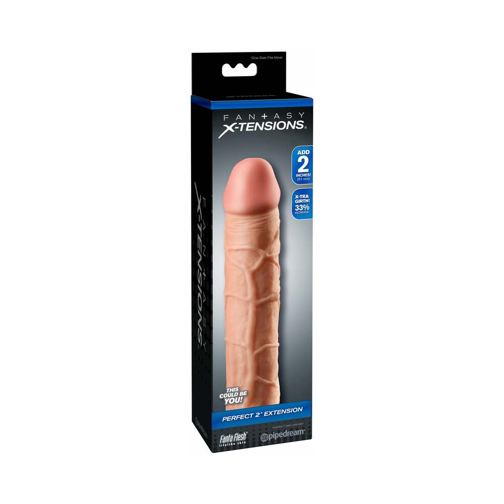 Fantasy X-tensions Perfect 2 in. Extension Beige - Fantasies Boutique