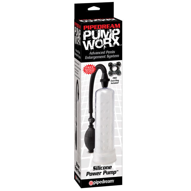 Pump Worx Silicone Power Pump Clear - Fantasies Boutique
