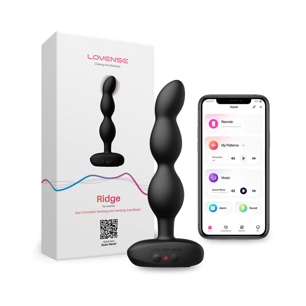 Lovense Ridge Vibrating and Rotating Anal Beads - Fantasies Boutique