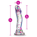 Neo Elite Hanky Panky 7.5 in. Glow-in-the-Dark Silicone Confetti Dildo