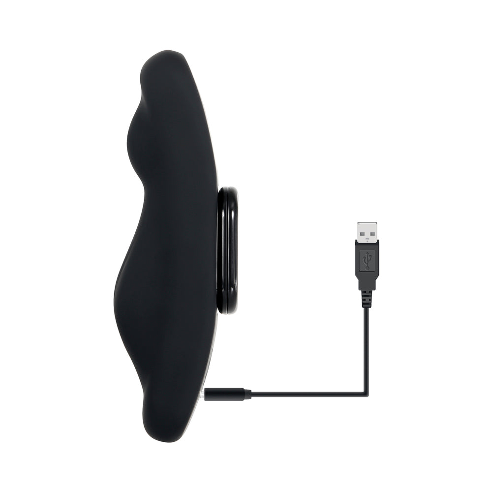 Gender X Our Undie Vibe Rechargeable Remote-Controlled Magnetic Silicone Underwear Vibrator Black - Fantasies Boutique