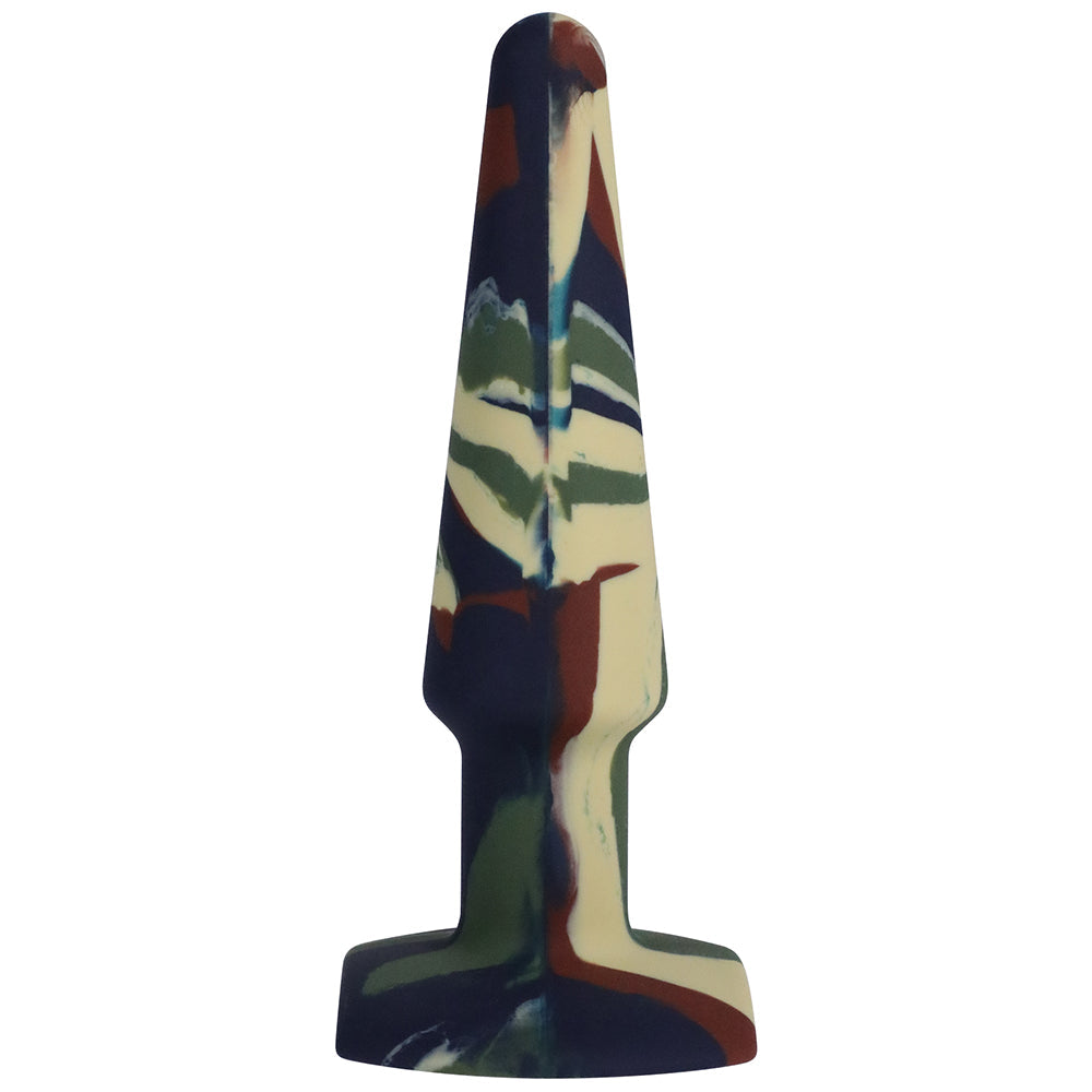 A-Play Groovy 5 in. Silicone Anal Plug Camouflage - Fantasies Boutique
