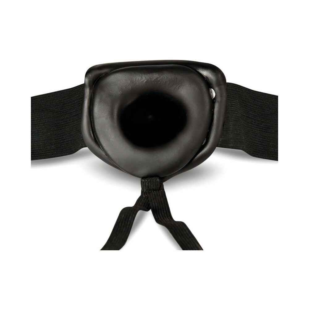 Dr. Skin 7 in. Hollow Strap On Black - Fantasies Boutique