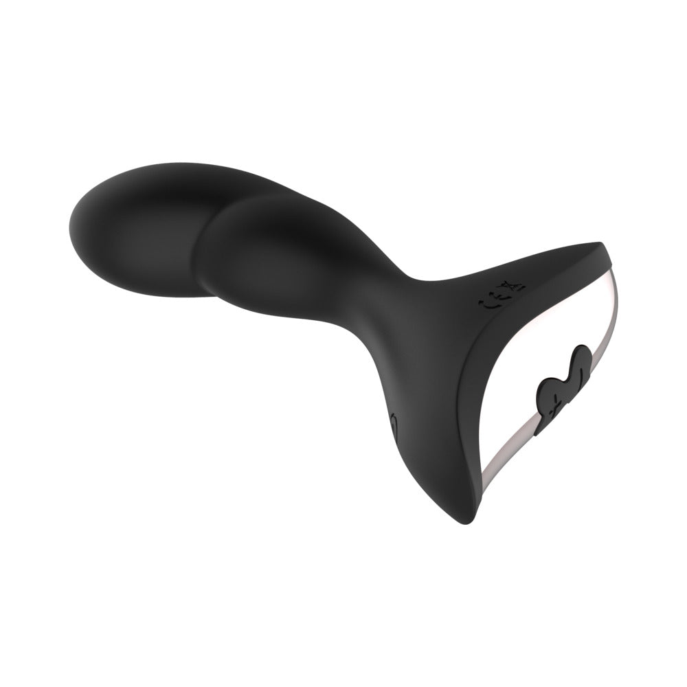 Gender Fluid Rumble Rechargeable Remote-Controlled Silicone Anal Vibrator Black - Fantasies Boutique