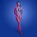 Fantasy Lingerie Glow Want It All Reversible Bodystocking & Rhinestone Pasties O/S