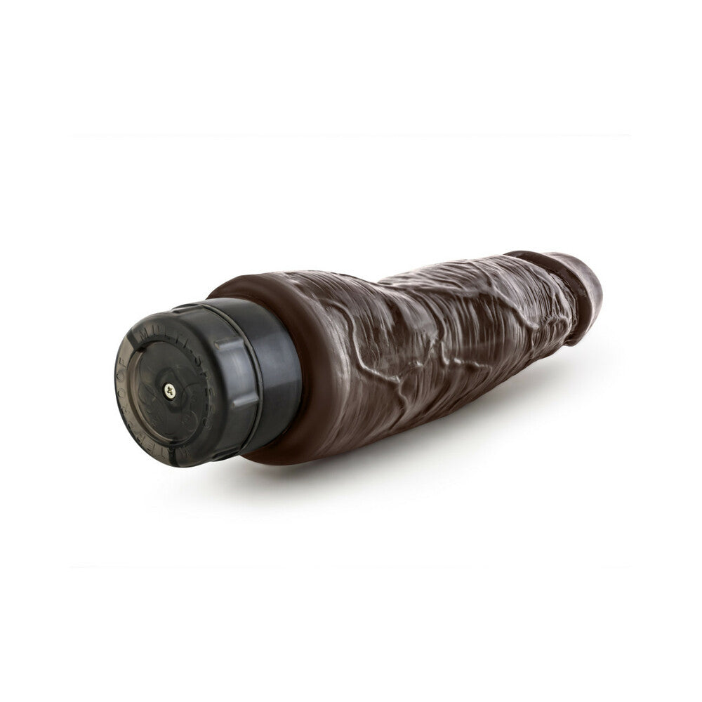 Dr. Skin Vibe 14 Realistic 8 in. Vibrating Dildo Brown - Fantasies Boutique