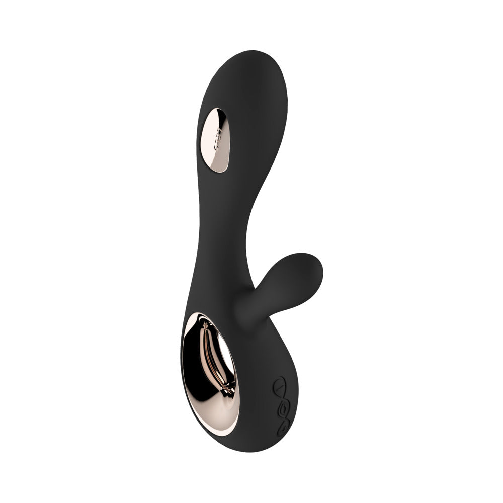 LELO SORAYA WAVE Rechargeable Rabbit Vibrator Black - Fantasies Boutique