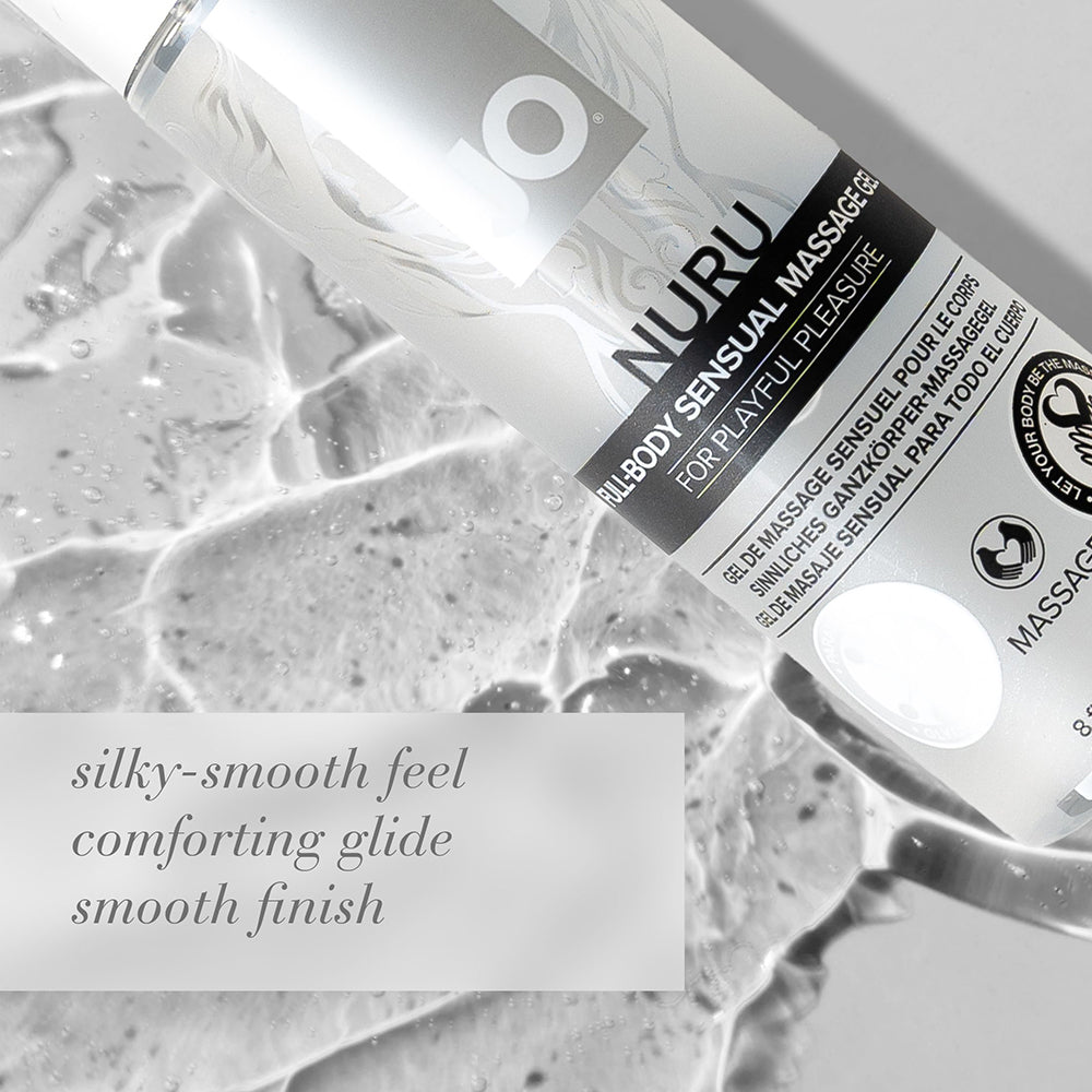 JO Nuru Full-Body Sensual Massage Gel 8 oz. - Fantasies Boutique