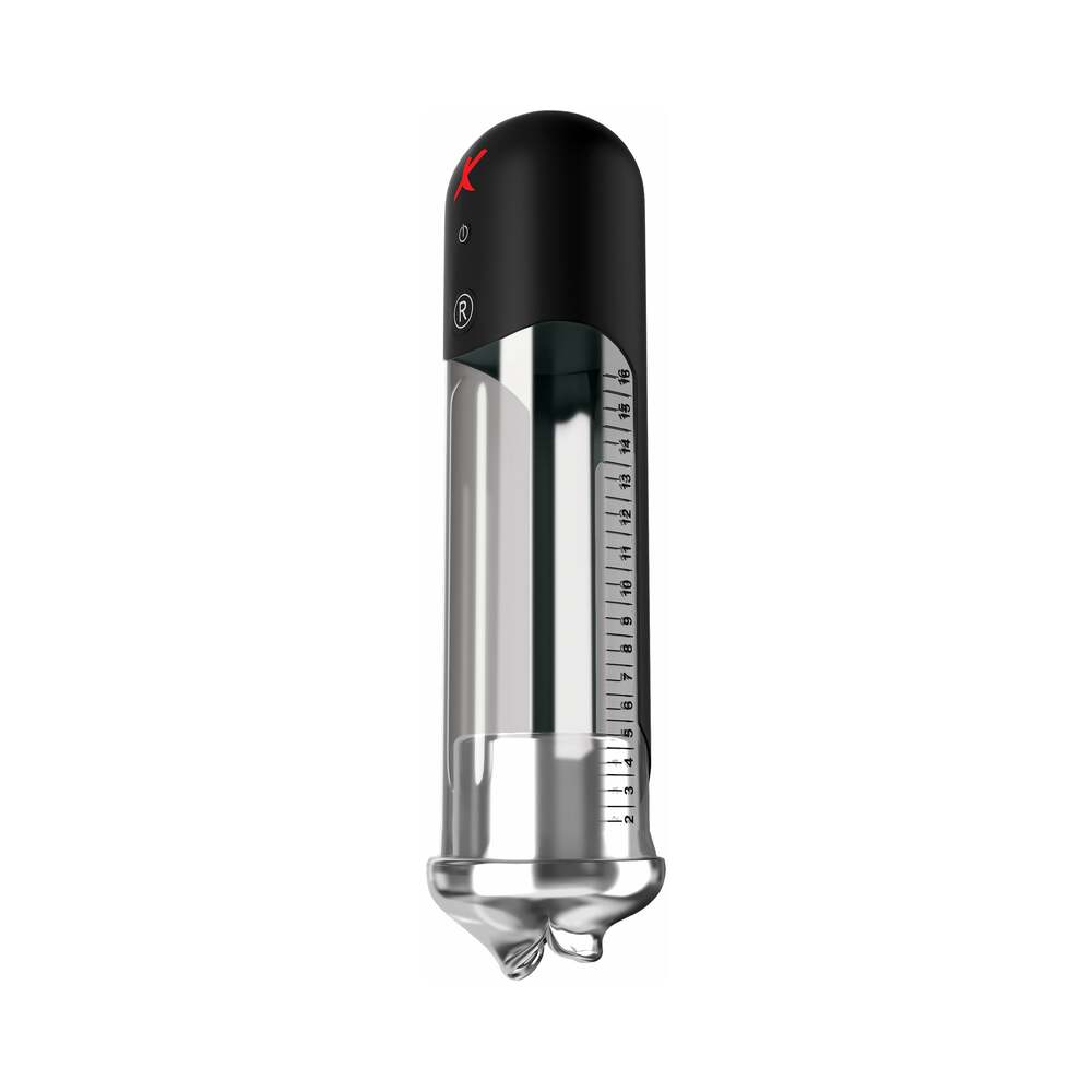 PDX Elite Blowjob Power Pump Automated Suction Clear/Black - Fantasies Boutique