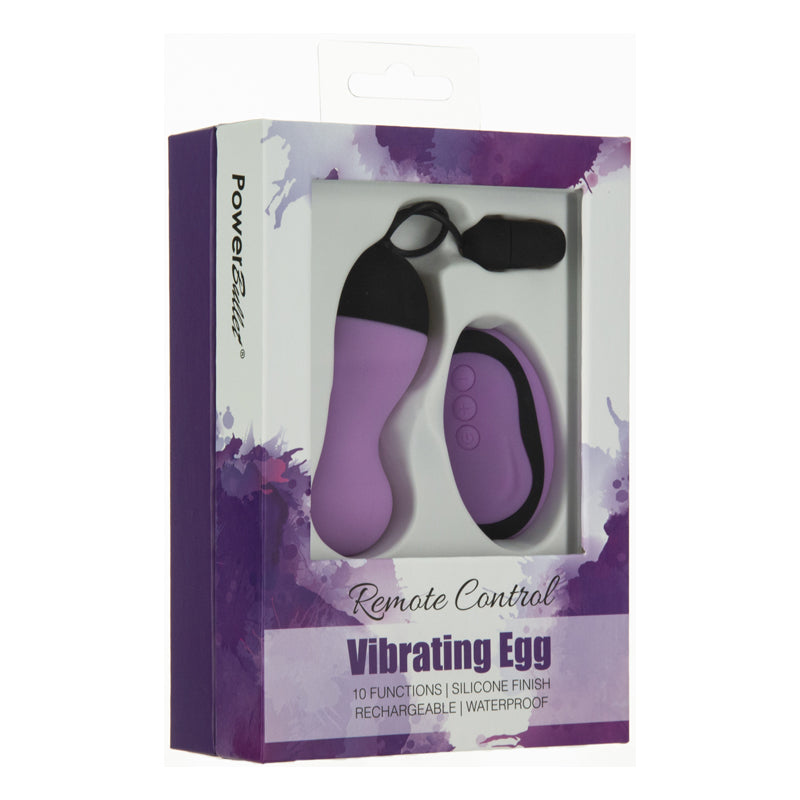 Power Bullet Vibrating Remote Control Egg Purple - Fantasies Boutique