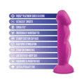 Avant D11 Suko 8 in. Dual Density Silicone Dildo Violet - Fantasies Boutique