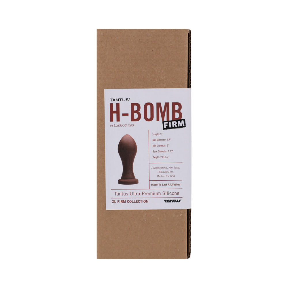 Tantus H-Bomb Firm Dildo Garnet (Box) - Fantasies Boutique