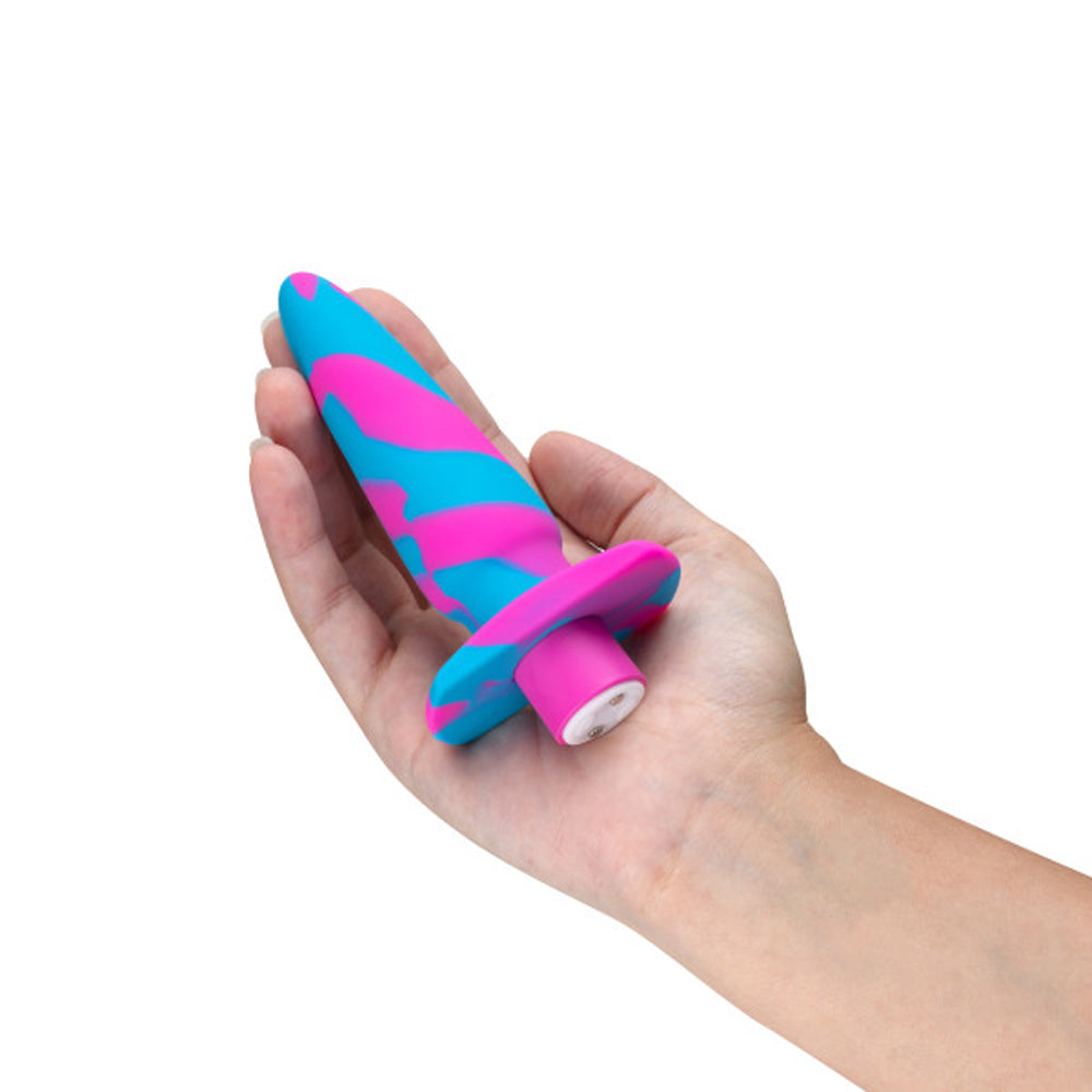 Blush Avant Vibrotize Vibrating Silicone Anal Plug Fuchsia - Fantasies Boutique