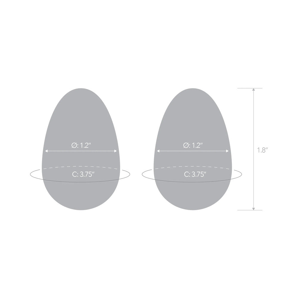 Glas 2-Piece Glass Yoni Egg Set - Fantasies Boutique