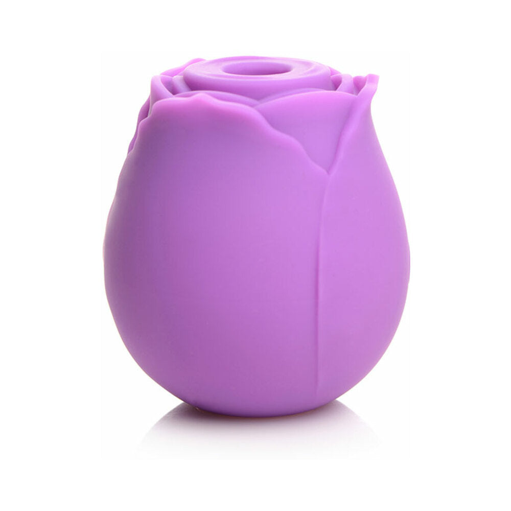 Curve Toys Gossip Cum Into Bloom Rechargeable Silicone Clitoral Stimulator Rose Flirt Violet - Fantasies Boutique
