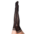 Kixies Tiffany Diamond Thigh-High Black Size B - Fantasies Boutique