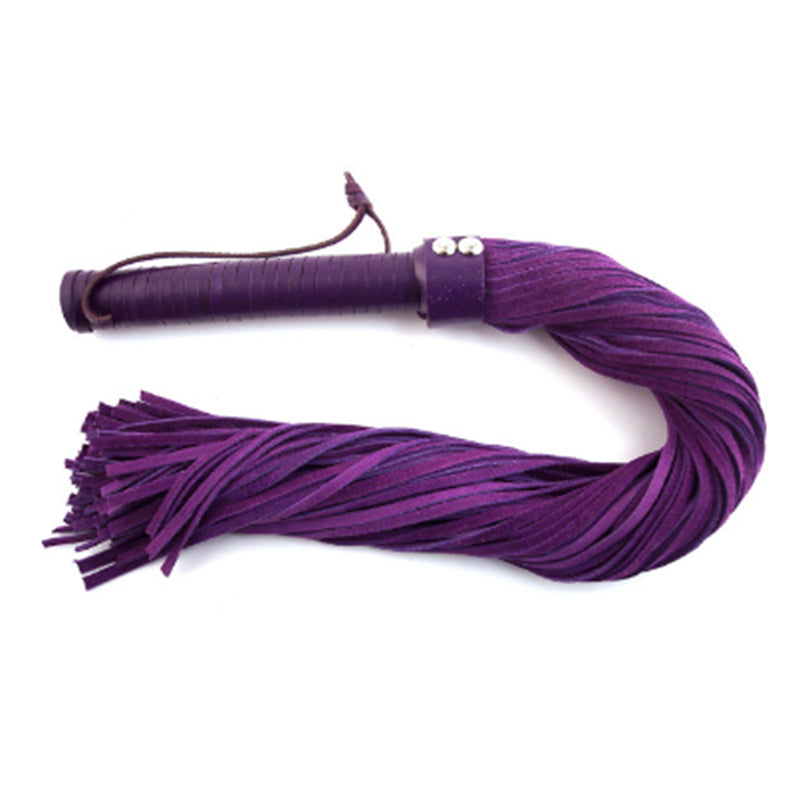 Rouge Suede Flogger Black/Purple - Fantasies Boutique