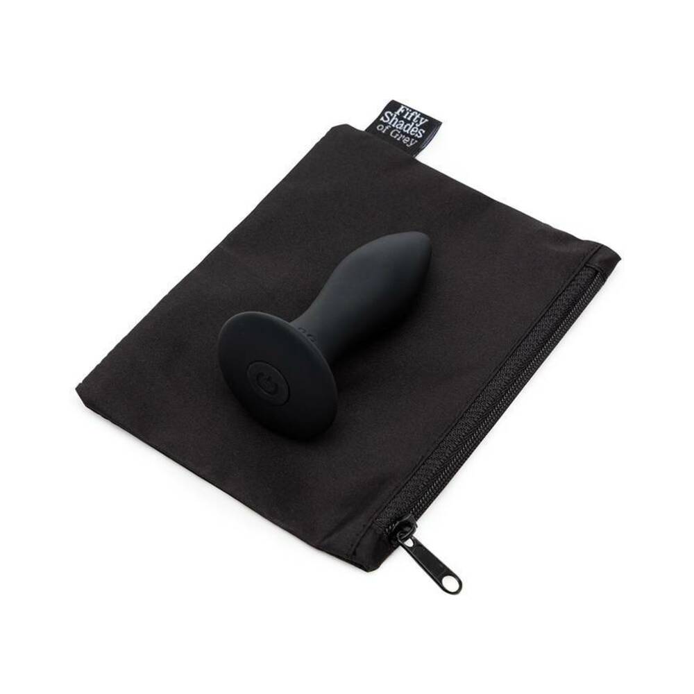 Fifty Shades of Grey Sensation Rechargeable Silicone Vibrating Butt Plug Black - Fantasies Boutique