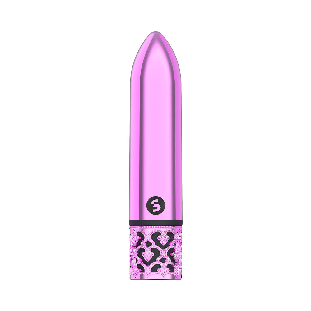 Shots Royal Gems Glamour Rechargeable ABS Bullet Vibrator Pink - Fantasies Boutique