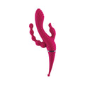 Gender X Four By Four Rechargeable Dual-Ended Multi-Stimulating Silicone Vibrator Burgundy - Fantasies Boutique