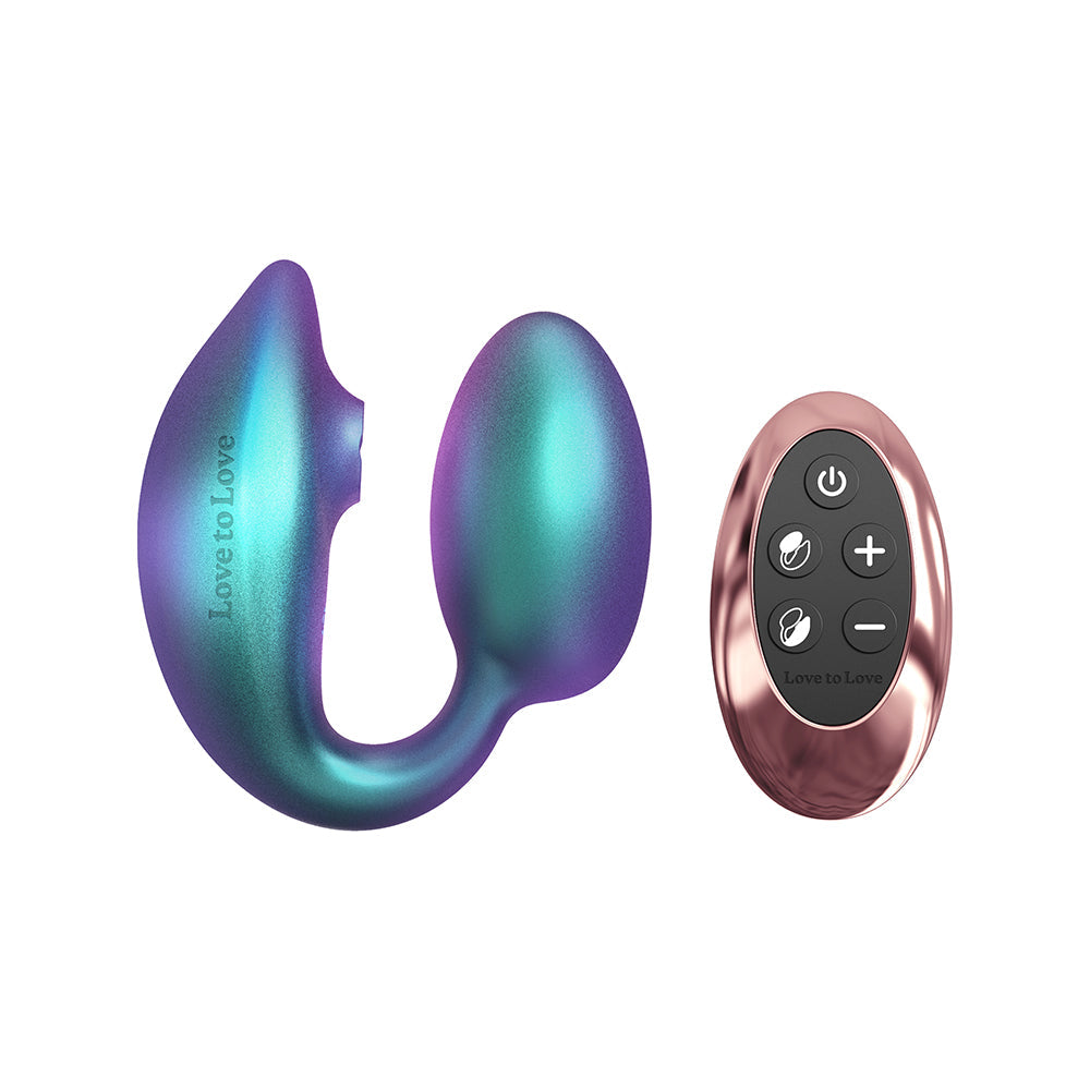 Love to Love Wonderlover with Remote Iridescent Turquoise - Fantasies Boutique