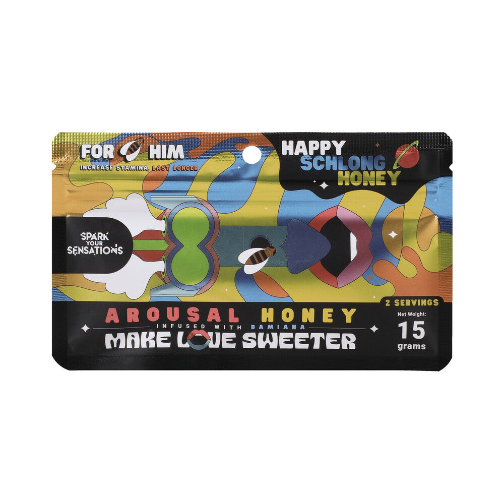 Happy Schlong Honey Arousal Honey 12-Pack Display