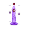 Blush Naturally Yours 5 in. Mini Cock Realistic Dildo with Suction Cup Purple - Fantasies Boutique