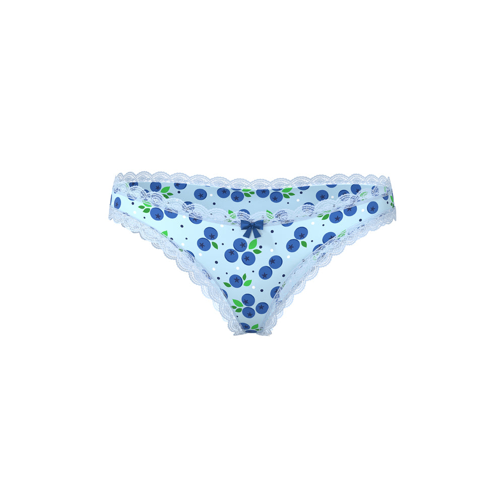 Magic Silk Sweet Treats Boy Short with Lube Blueberry S/M