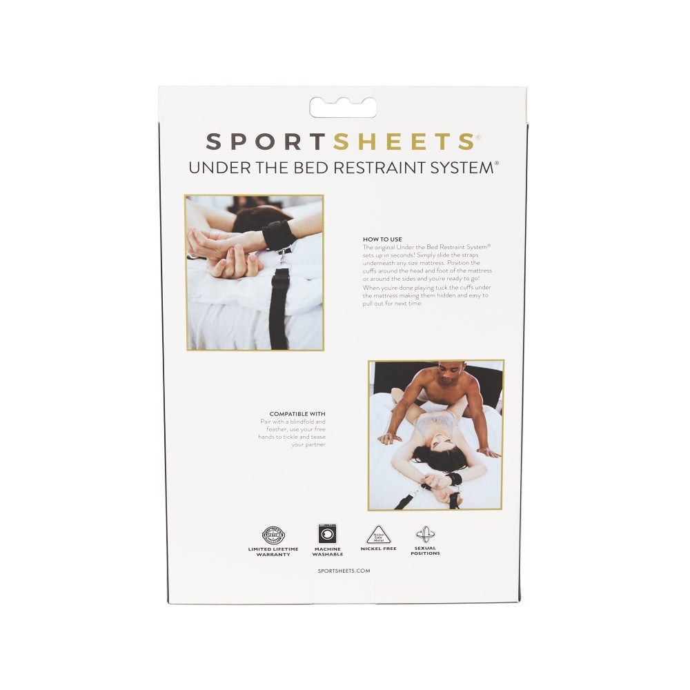 Sportsheets Under The Bed Restraint System Black - Fantasies Boutique