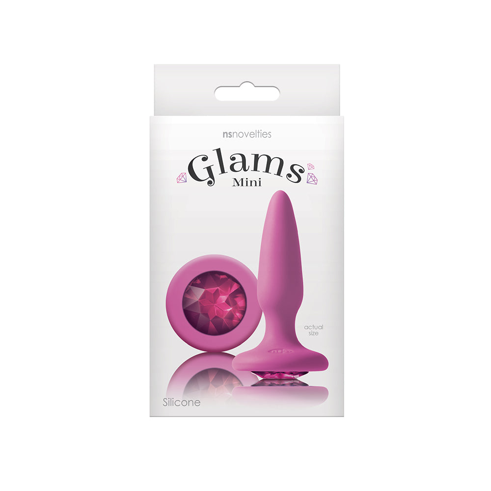 Glams Mini Anal Plug Pink Gem - Fantasies Boutique