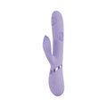 VIVE Fronda Rechargeable G-Spot and Tapping Leaf Clit Stimulator Lavender
