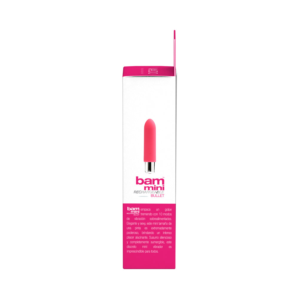 VeDO Bam Mini Rechargeable Bullet Vibe - Foxy Pink - Fantasies Boutique